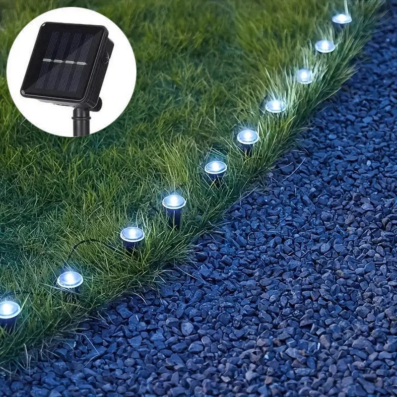 Garden Solar Lights, Waterproof String Lights for Lawn Paths, Camping, Birthday Parties, Holidays and Decorations